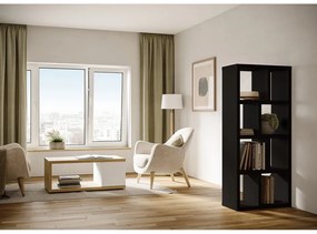 Libreria nera 70x159 cm Berlin - TemaHome