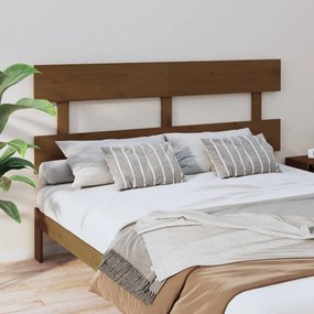 Testiera Per Letto Ambra 164x3x81 Cm İn Legno Massello Di Pino /