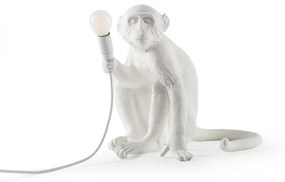 Seletti - Monkey Sitting Lampada da Tavolo Bianco Seletti