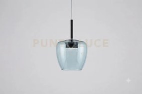 Sospensione 1 luce attacco gx53 con cavo cm 250 con vetro 1236 picc...