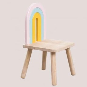 Sedia in legno Mini Rainbow Kids Legno Naturale - Sklum