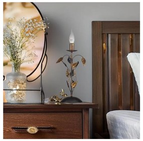 ONLI - Lampada da tavolo COLLANA 1xE14/6W/230V 40 cm bronzo