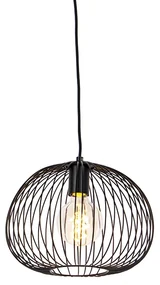 Lampada a Sospensione di Design Filo Nero - Wire Dough