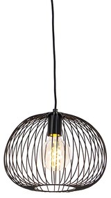 Lampada a sospensione di design nera - Wire Dough