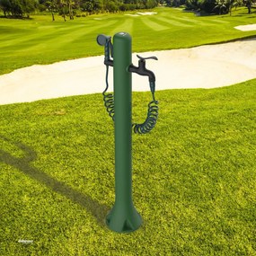 Fontana Da Giardino "Acqua Pro" In Polietilene Hd C/Pistola a Spruzzo Ad 8 Getti