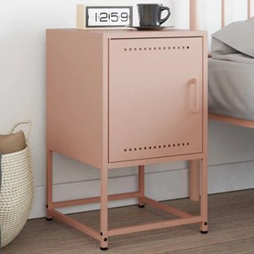 Comodino Rosa 36x39x60,5 Cm İn Acciaio /