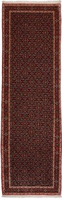 Bidjar Tappeto 100x300 Rosso (Iran) Annodato A Mano
