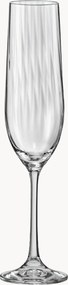 Set di 12 flute da champagne in cristallo Optic