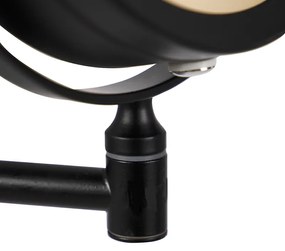 Specchio da bagno di design nero con LED regolabile IP44 - Vicino