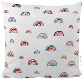 Cuscino per bambini in cotone Cute Rainbows, 45 x 45 cm - Butter Kings