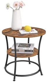 Tavolino d'appoggio ELDUR marrone/nero