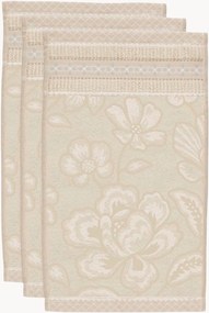 Set di 3 asciugamani ospite in cotone spugna jacquard Jasmin