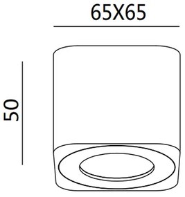Fabas 3429-71-102 - Faretto LED PALMI LED/6W/230V
