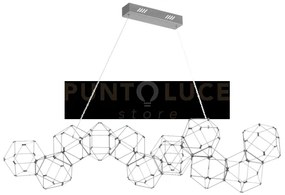 Lampada a sospensione lineare lucciola 12 acciaio inossidabile led ...