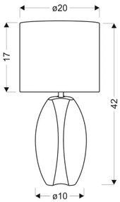 Lampada da tavolo PALMA 1xE27/60W/230V