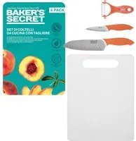 Set tagliere, 2 coltelli e pelapatate Baker's Secret