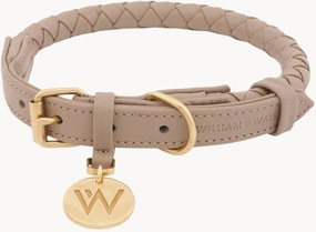 Collare per cani in pelle artigianale Twisted Sand