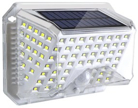 Brilagi-LED lampada solare da parete WALLIE LED/4W/5,5V argento con sensore