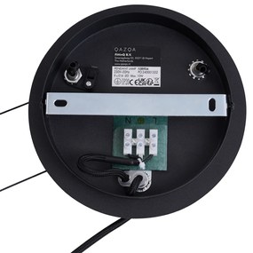 Lampada a sospensione industriale nera a 9 luci - Knight