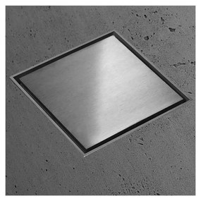 Canalina Di Scarico Doccia Piastrellabile Acciaio Inox 15x15