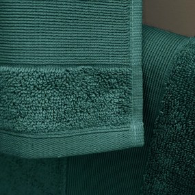 Set di asciugamani per viso e corpo tipo terry verde scuro in cotone 6 pz Anti-Bacterial – Catherine Lansfield