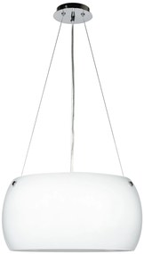 Lampadario Sospensione Equatore Henging Colore Bianco 60W Mis 40 x 120 cm