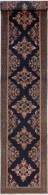 Hamedan Tappeto 510x100 Blu (Iran) Annodato A Mano