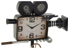 Orologio DKD Home Decor Cinepresa Vetro Ferro Legno MDF (71 x 71 x 158 cm)