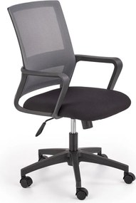 Sedia da ufficio Mauro in nero grigio