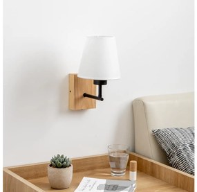 Brilagi - Applique NUBILA WOOD 1xE27/25W/230V quercia/bianco