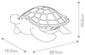 Elstead QZ-SAWBACK-TL - Lampada decorativa LED TIFFANY 1xG9/3W/12/230V, motivo tartaruga