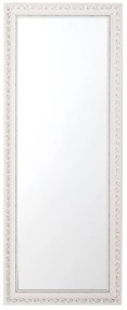 Specchio da parete in color bianco/argento 50 x 130 cm MAULEON Beliani