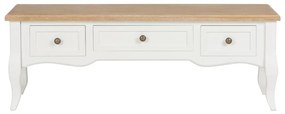 Mobile porta tv bianco 100x35x35 cm in legno