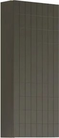 Pensile bagno Pixel Grid laccato opaco grigio carbone, 1 anta apertura da sinistra P 17 x L 30 x H 80 cm