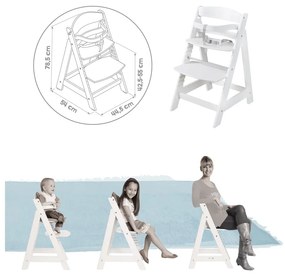 Sedia da pranzo bianca Grow-Along - Roba