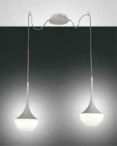 Apollo sospensione bianca 2 luce 3623-42-102