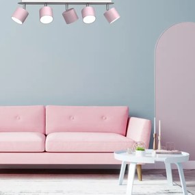 Faretto  DIXIE 5xGX53/11W/230V rosa