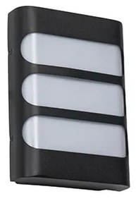Lampada da parete per esterni nera con LED incl. sensore luce/buio - Gaev
