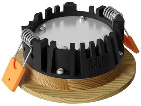 APLED - Lampada LED RONDO WOODLINE LED/3W/230V 3000K diametro 9 cm pino legno solido