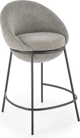Sgabello da bar imbottito H-118 in grigio