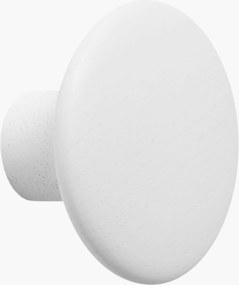 Gancio da parete in legno di quercia Dots, Ø 9 cm