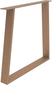 Gamba per mobili STEELMI Trap in acciaio color rame opaco L 80 x P 8 x H 71 cm