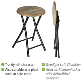 Sgabello in colore naturale Forio - Wenko