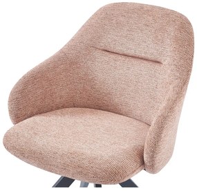 Set di sedie da pranzo marrone chiaro in imbottito con braccioli 2 pz Tamara – Marckeric