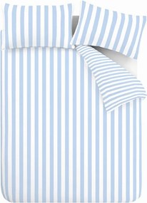Set copripiumino e federa bianco/blu per letto singolo 135x200 cm Stripe Tease – Sassy B