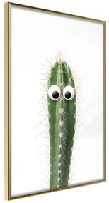 Poster  Funny Cactus I  Cornice Quadri Cornice d'oro, Larghezza x Altezza Home decor 30x45