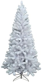 Albero di Natale artificiale innevato Alaska bianco H 180 cm