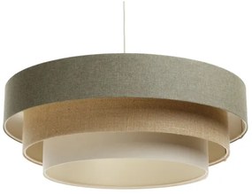 Lampadario a sospensione con filo BOHO TRINITI 1xE27/60W/230V grigio/beige/color crema