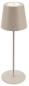 Lampada Da Tavolo Moderna Kiki Metallo Beige Led Integrato 2,5W 2700K