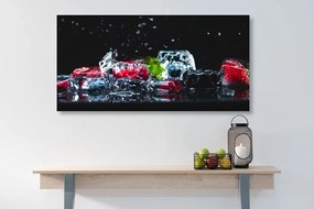 Quadro su tela – Cubetti di ghiaccio alla frutta
